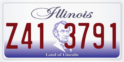 IL license plate Z413791