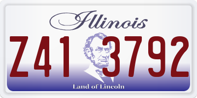 IL license plate Z413792