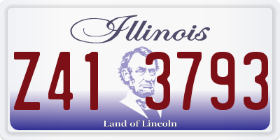IL license plate Z413793