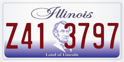 IL license plate Z413797