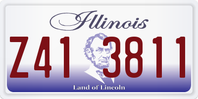 IL license plate Z413811