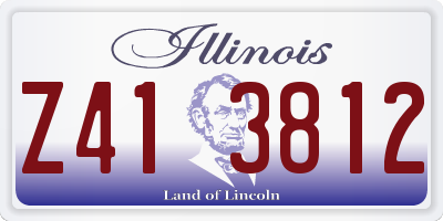 IL license plate Z413812