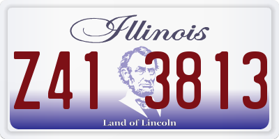 IL license plate Z413813