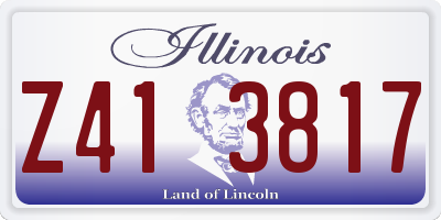 IL license plate Z413817