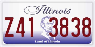 IL license plate Z413838