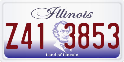 IL license plate Z413853
