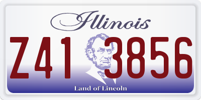 IL license plate Z413856