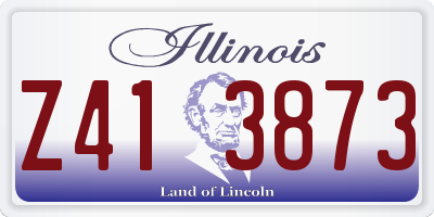 IL license plate Z413873