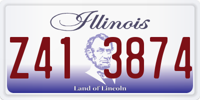 IL license plate Z413874