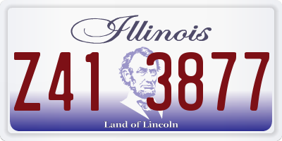 IL license plate Z413877