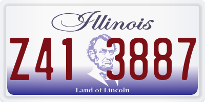 IL license plate Z413887