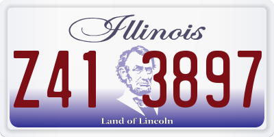 IL license plate Z413897