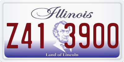 IL license plate Z413900