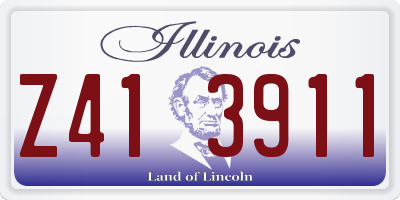 IL license plate Z413911