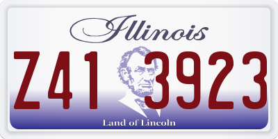 IL license plate Z413923