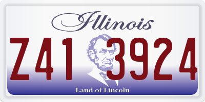 IL license plate Z413924