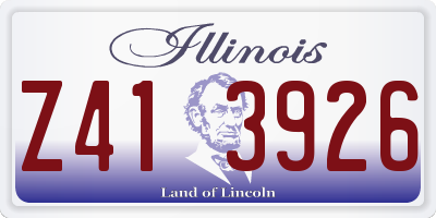 IL license plate Z413926