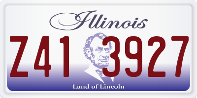 IL license plate Z413927
