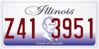IL license plate Z413951