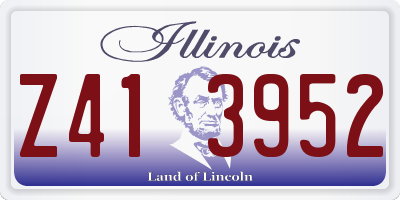 IL license plate Z413952