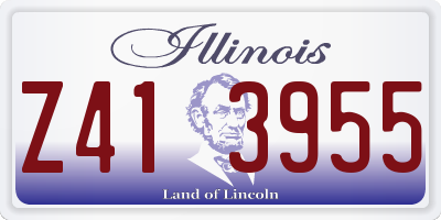 IL license plate Z413955