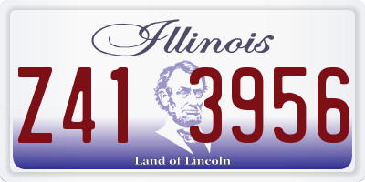 IL license plate Z413956