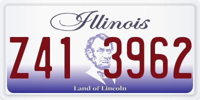 IL license plate Z413962