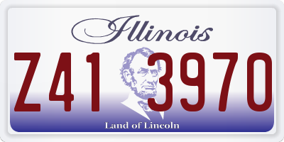 IL license plate Z413970