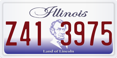 IL license plate Z413975