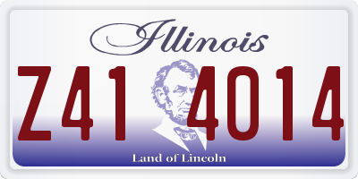 IL license plate Z414014