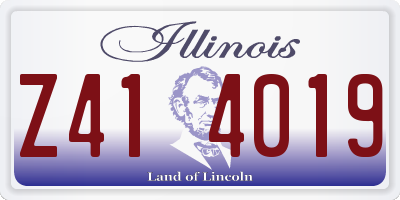 IL license plate Z414019