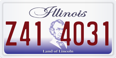 IL license plate Z414031