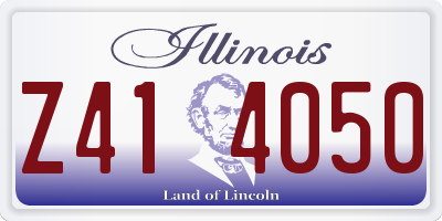 IL license plate Z414050