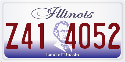 IL license plate Z414052