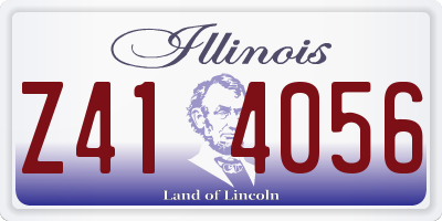 IL license plate Z414056