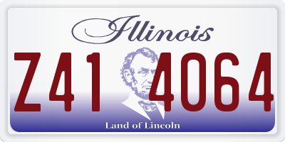 IL license plate Z414064
