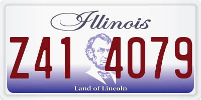IL license plate Z414079
