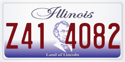 IL license plate Z414082