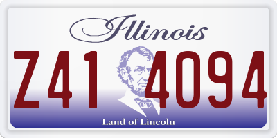 IL license plate Z414094