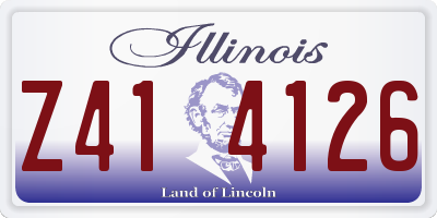 IL license plate Z414126