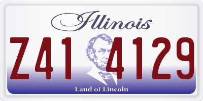 IL license plate Z414129