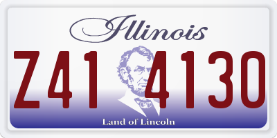 IL license plate Z414130