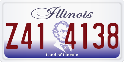 IL license plate Z414138