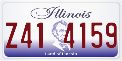 IL license plate Z414159