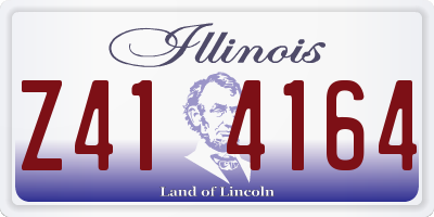 IL license plate Z414164