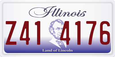 IL license plate Z414176