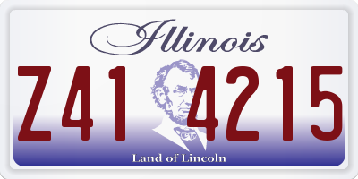 IL license plate Z414215