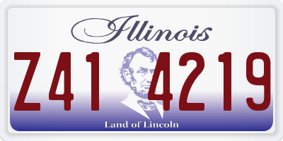 IL license plate Z414219