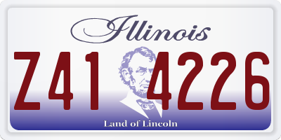 IL license plate Z414226