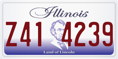 IL license plate Z414239